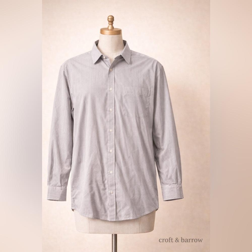 Striped Button-Up Shirt